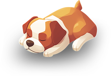 Preview for Sleeping-dog-illustration-animal-sticker-43b9f