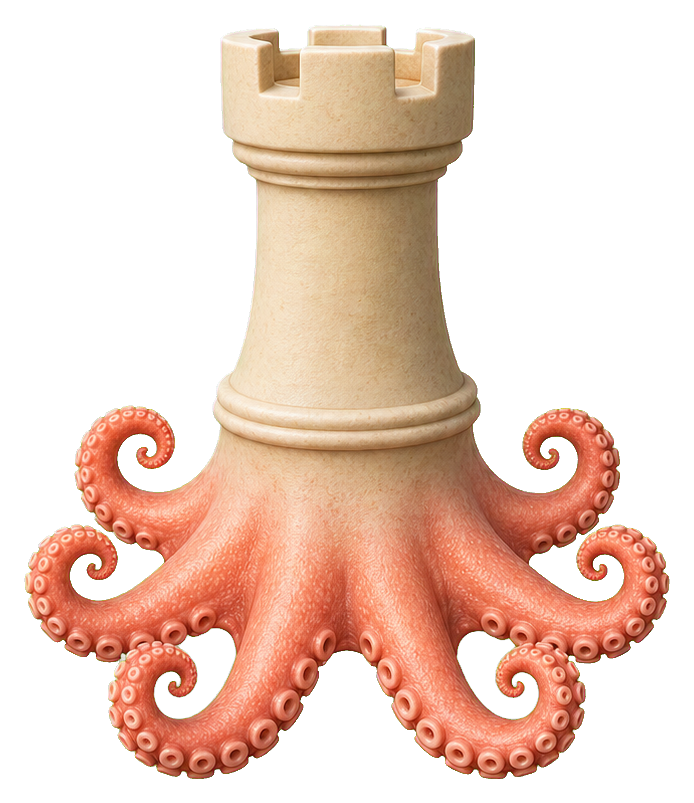 Preview for Salvador Dali Rook Octopus Sticker