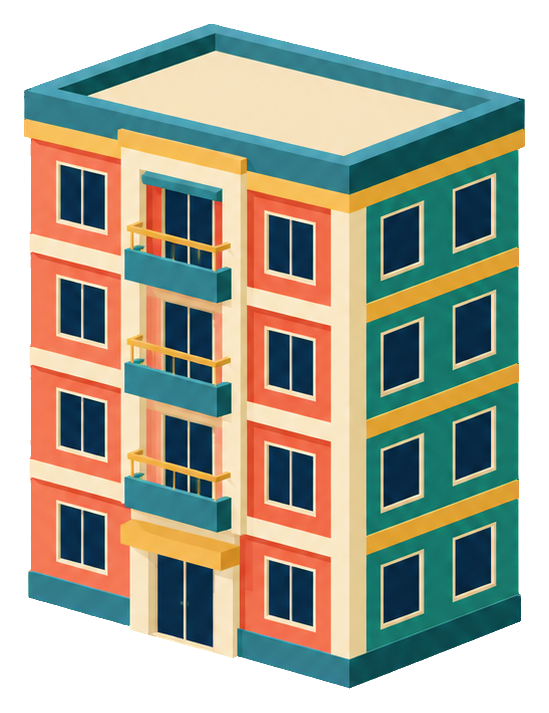 Preview for Isometric City Buildings Apartment