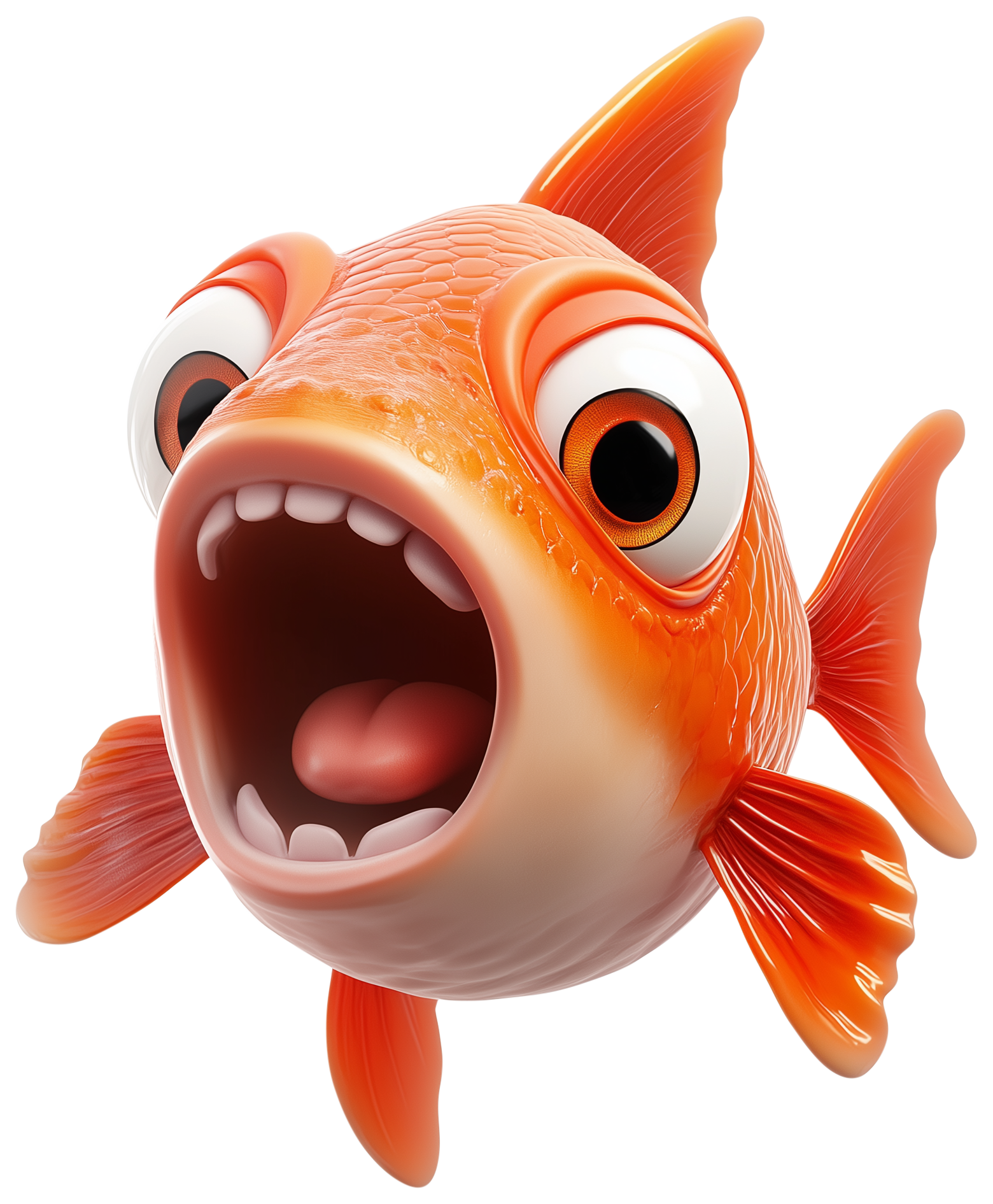 Preview for Cute Goldfish Emoji Sticker
