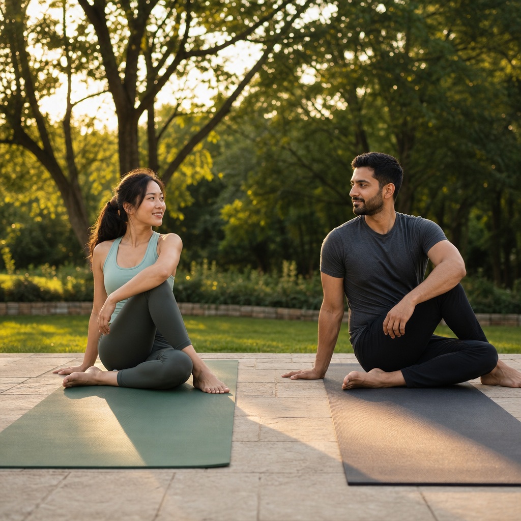 Preview for Friends Mat Portrait Yoga Background