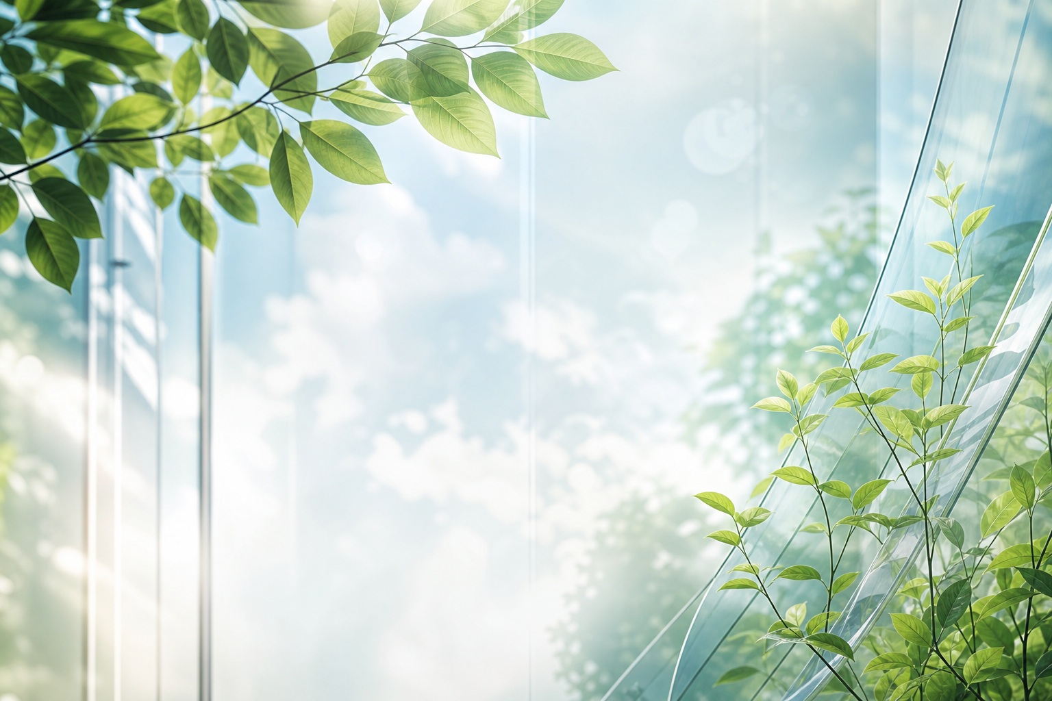 Preview for Botanical Sky Background For Web Layouts