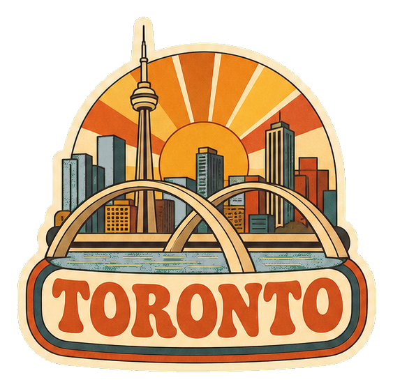 Preview for Toronto City Hall Arches Retro Sticker