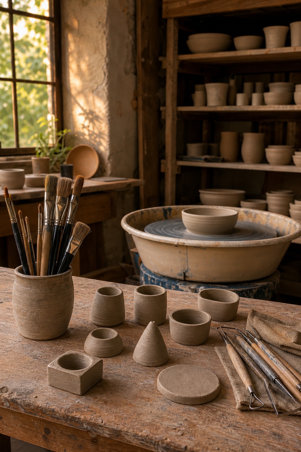 Preview for Ceramic Studio Background In Soft Evening Light