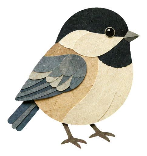 Preview for Papercut Woodland Birds Chickadee