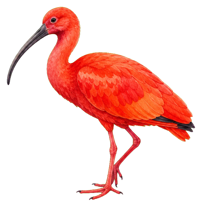 Preview for Scarlet Ibis Watercolor Sticker
