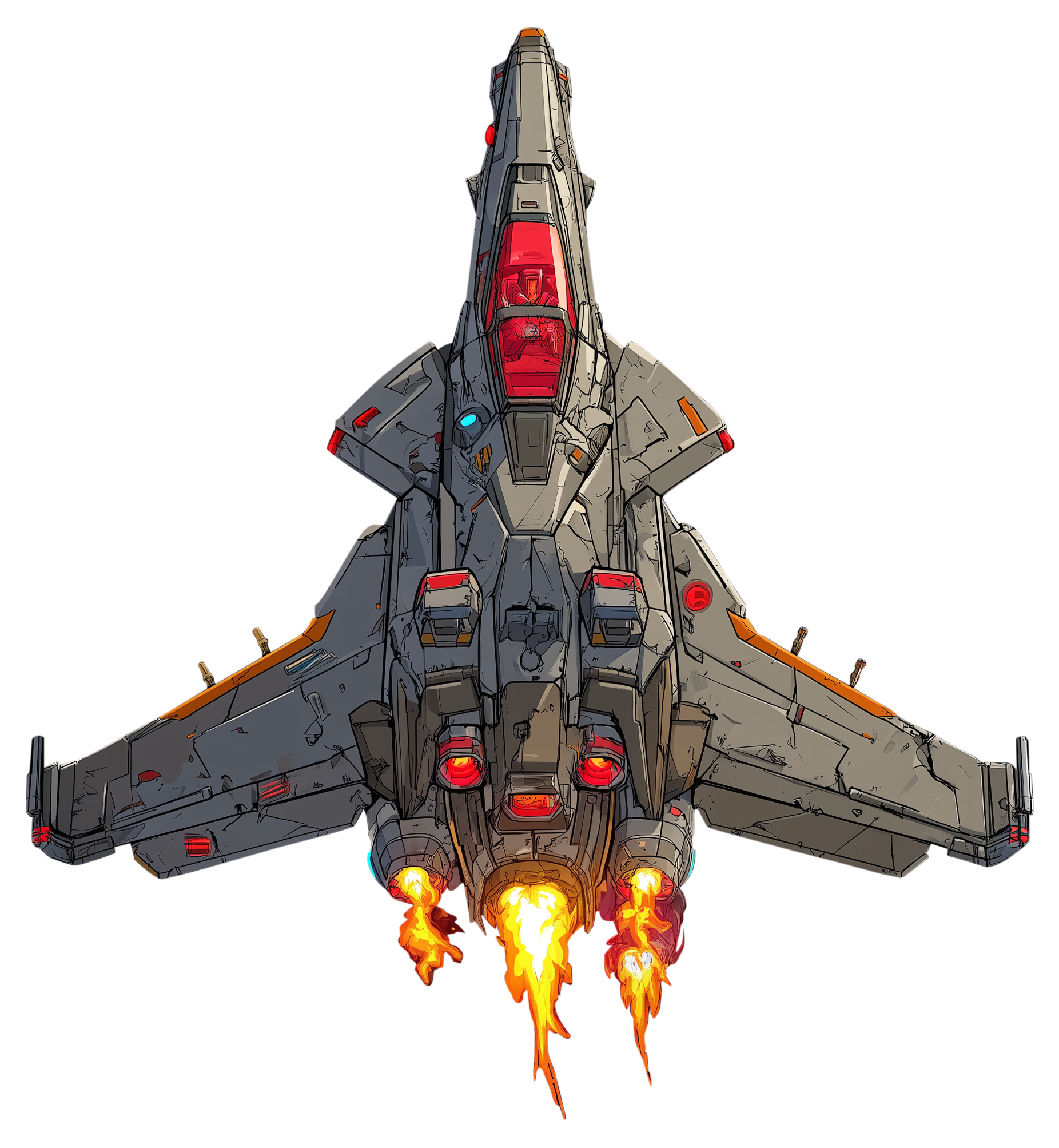 Preview for Futuristic-fighter-jet-design-spaceship-sticker-d4746