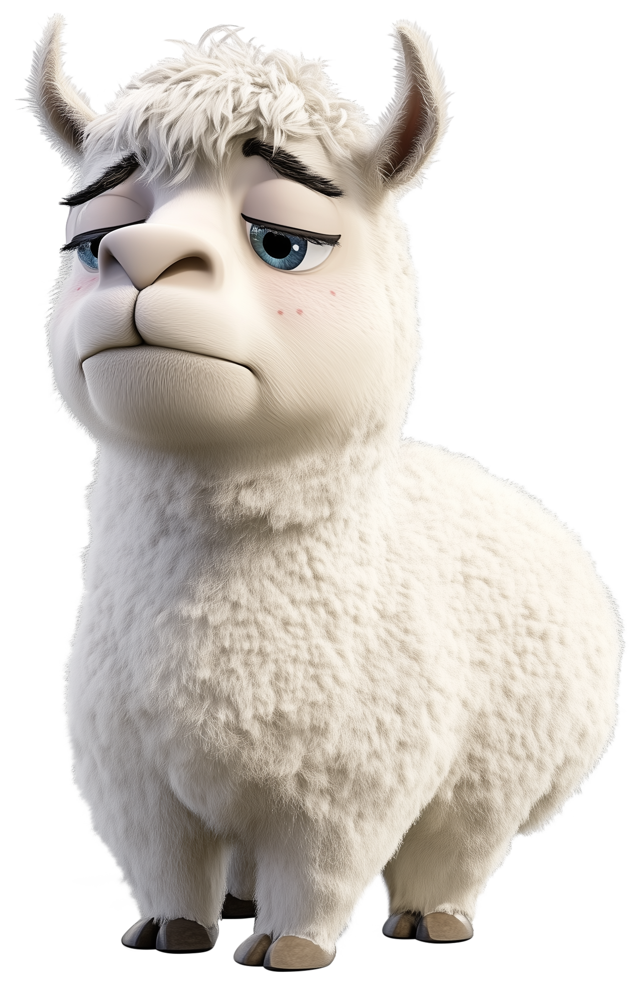 Preview for Sad Llama Emoji Sticker For Pizap Designs
