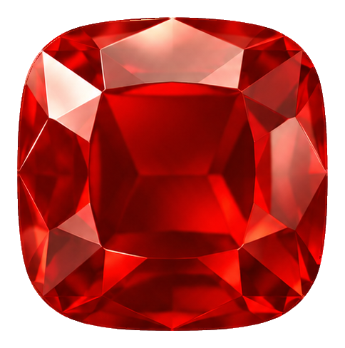 Preview for 3d Gem Treasures Ruby Cushion