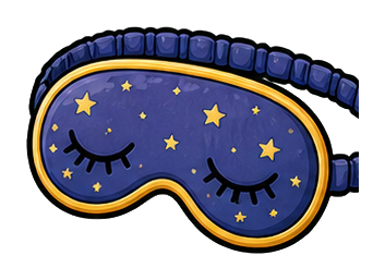 Preview for Sleep Mask Sticker For Night And Bedtime Designs