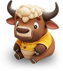 Preview for Cartoon-bull-character-design-sticker-de7bd
