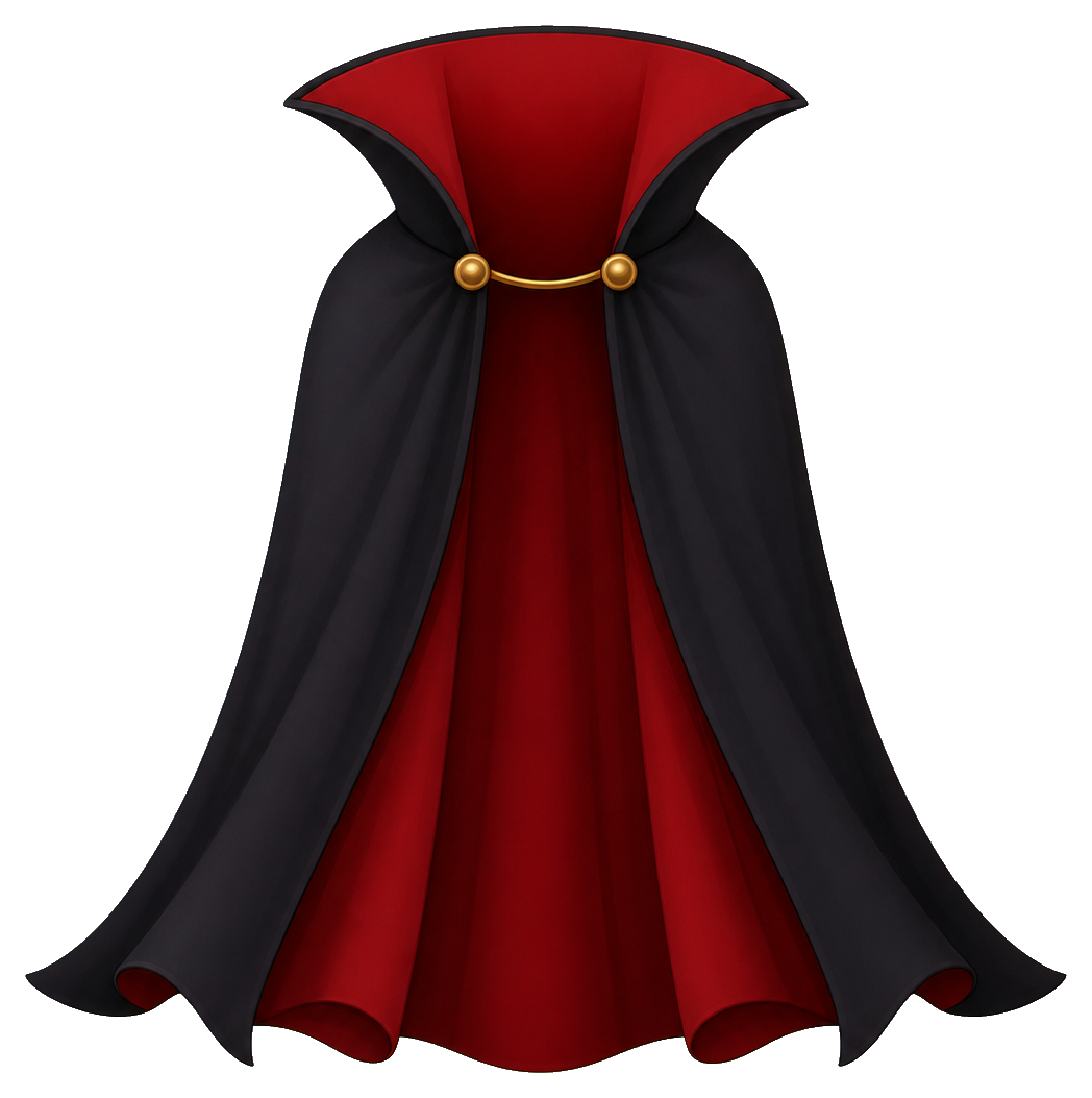 Preview for Vampire Cape Halloween Sticker