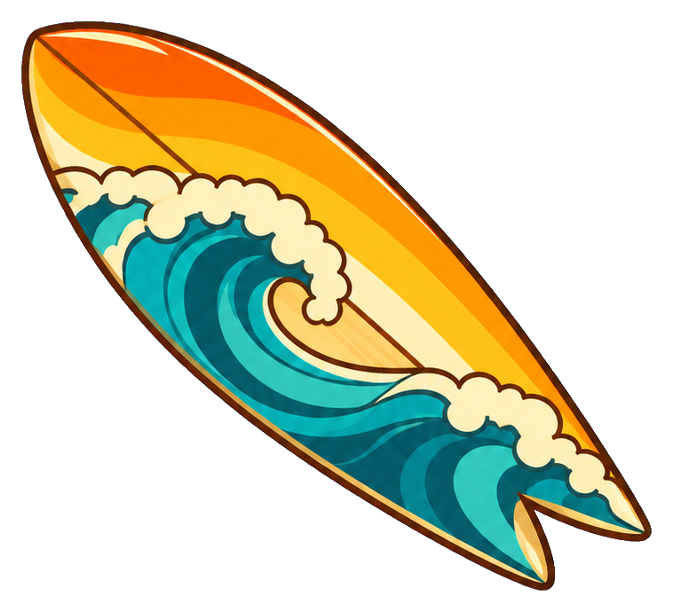 Preview for Retro Fish Surfboard