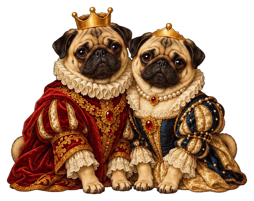 Preview for Royal Pug Couple