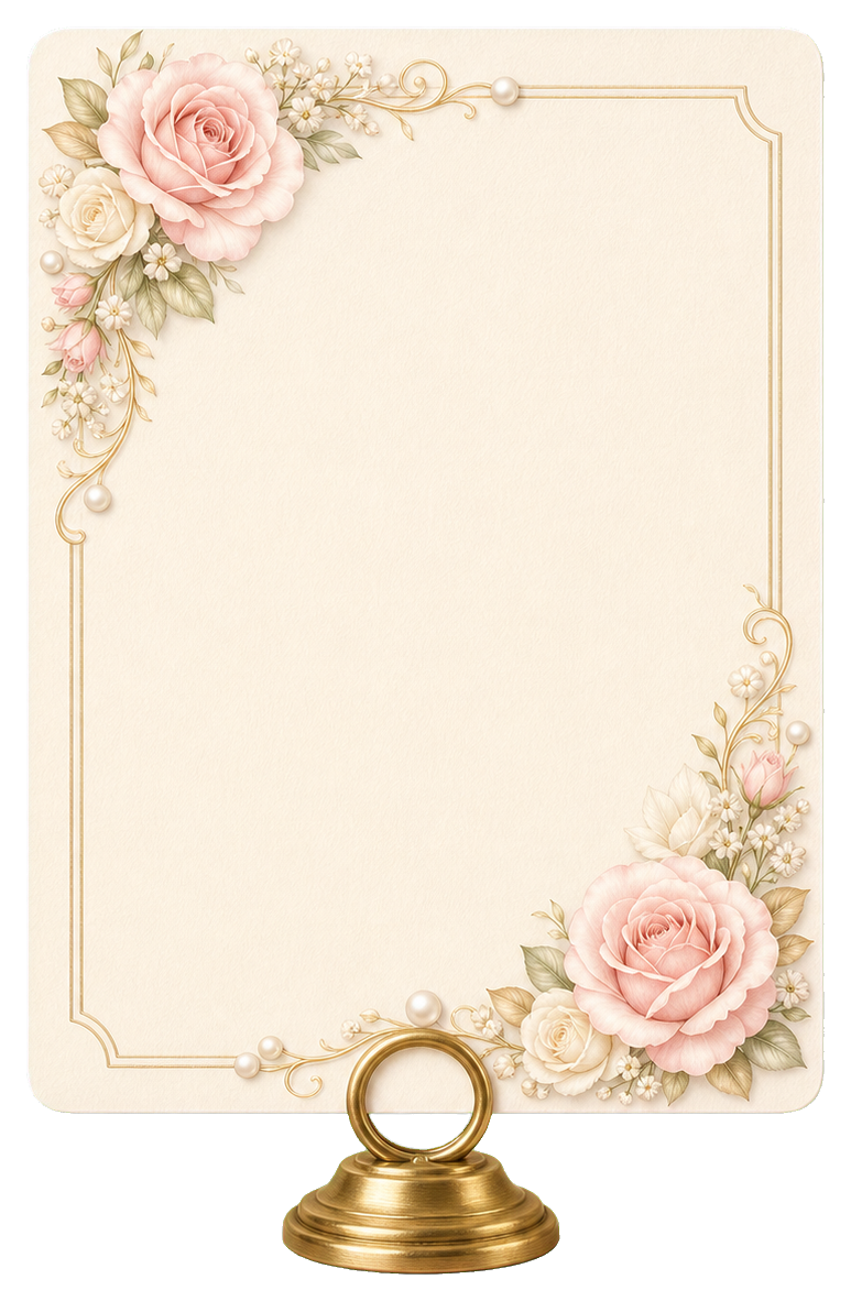Preview for Elegant Table Number Blank Sticker