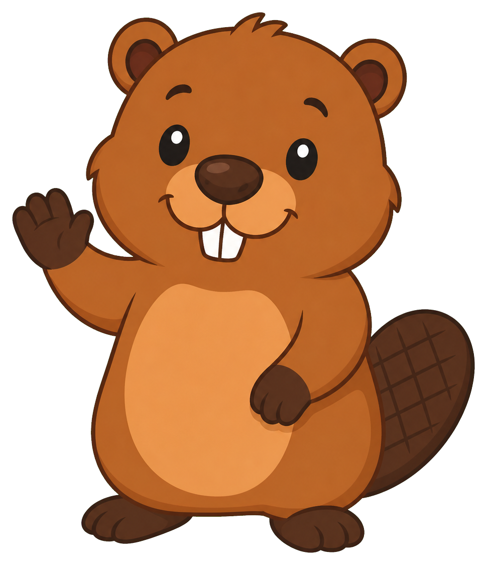 Preview for Beaver Gentle Wave Sticker