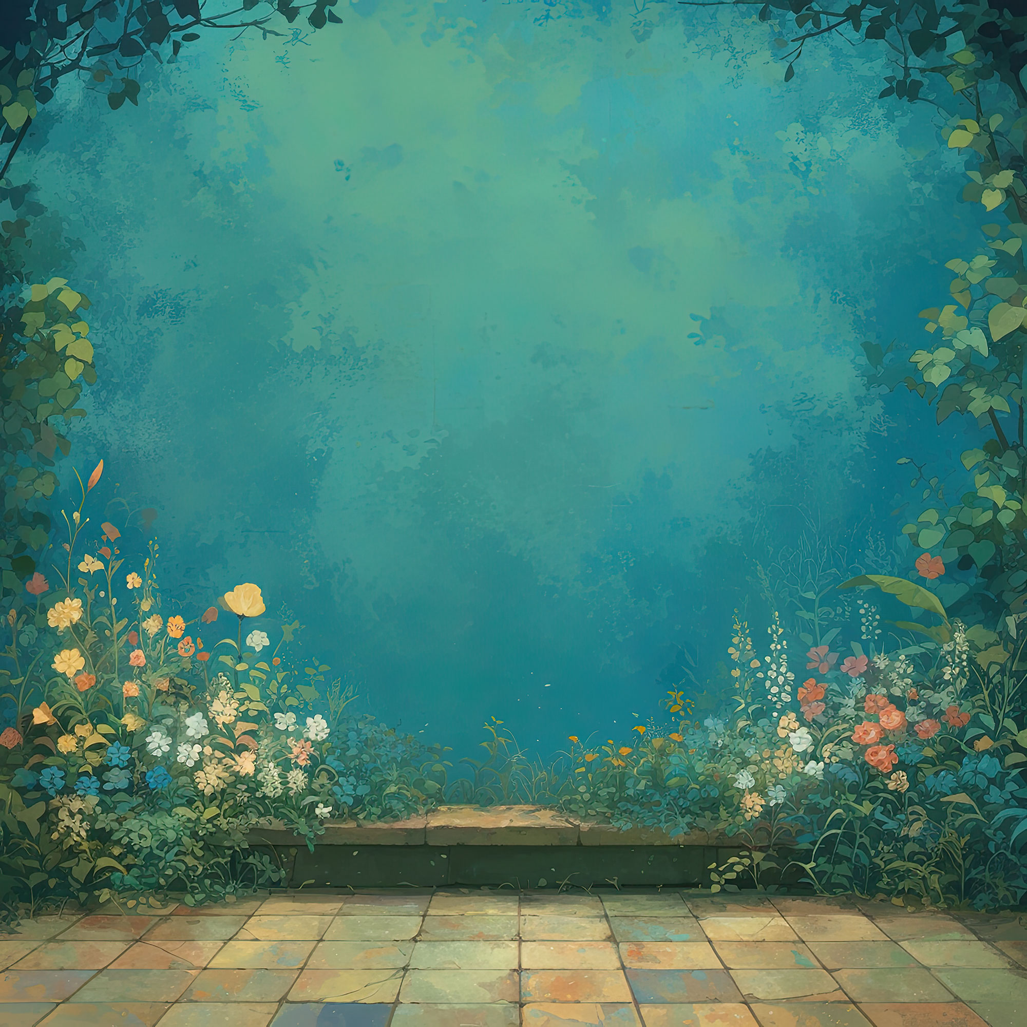 Preview for Serene-floral-stage-backdrop-simple-backdrop-background-dd7db