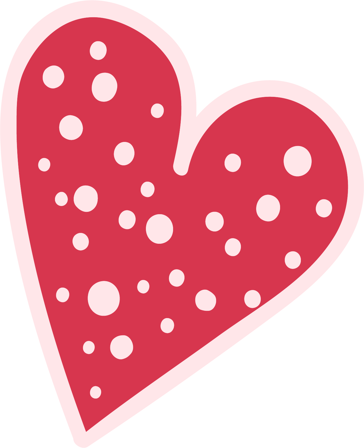 Preview for Polka-dot-heart-graphic-cute-love-sticker-d57c6