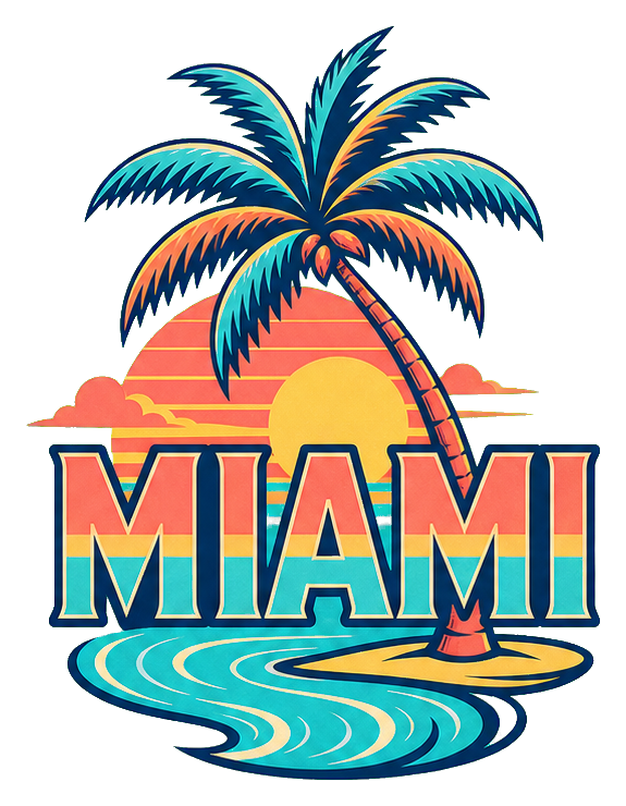 Preview for Miami Palm Sticker