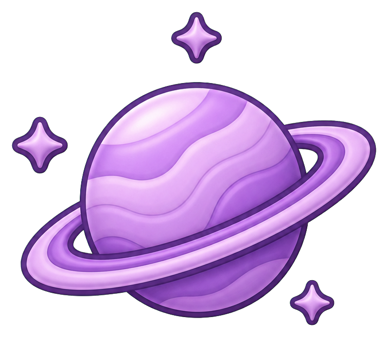 Preview for Saturn Planet Sticker