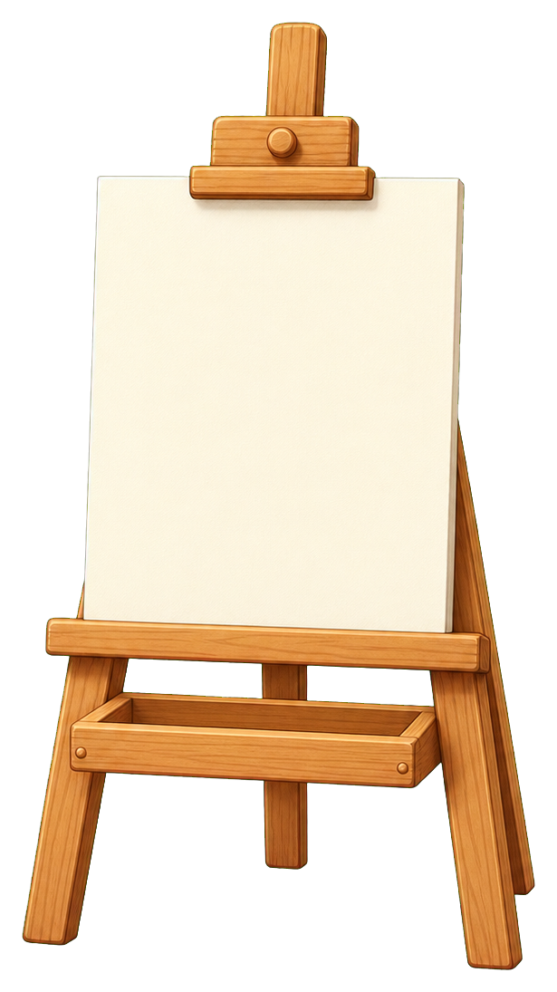 Preview for Blank Art Easel Sticker