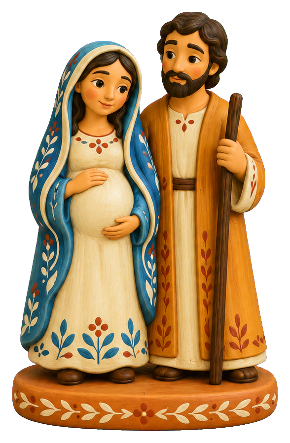 Preview for Las Posadas Pilgrim Figurines