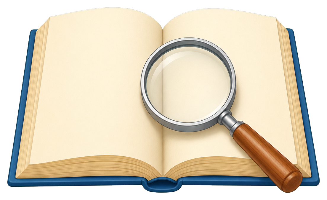 Preview for Magnifying Glass Book Sticker