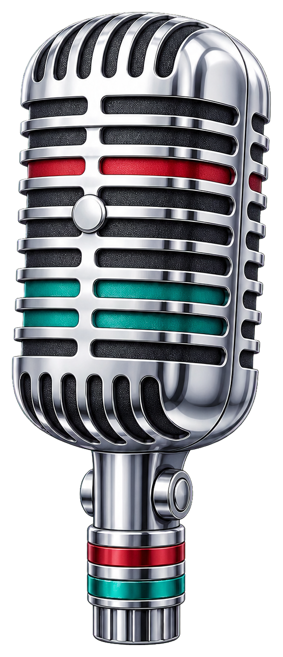 Preview for Vintage Microphone Sticker For Music Designs