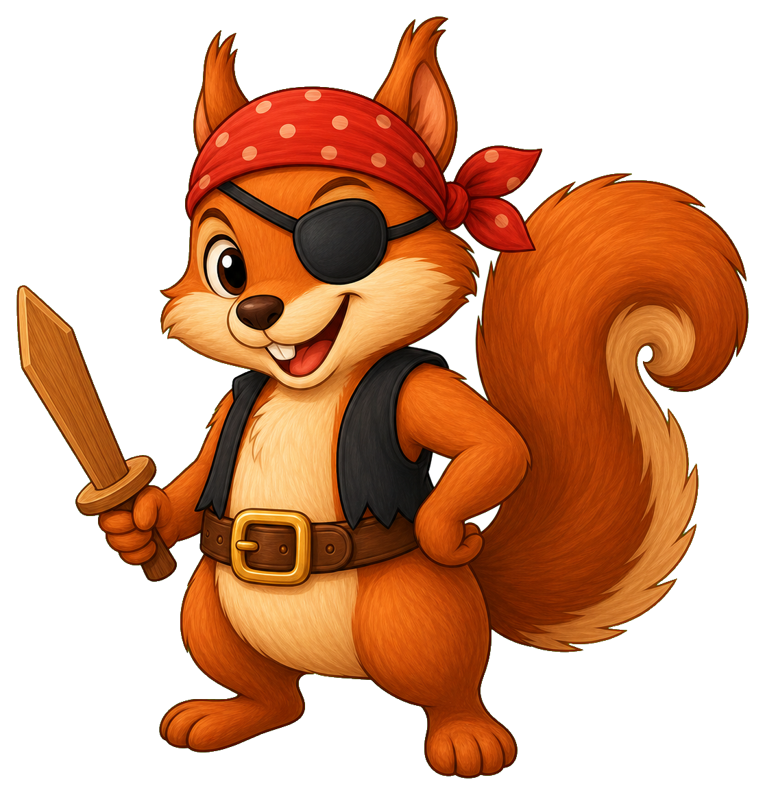 Preview for Pirate Squirrel Sticker