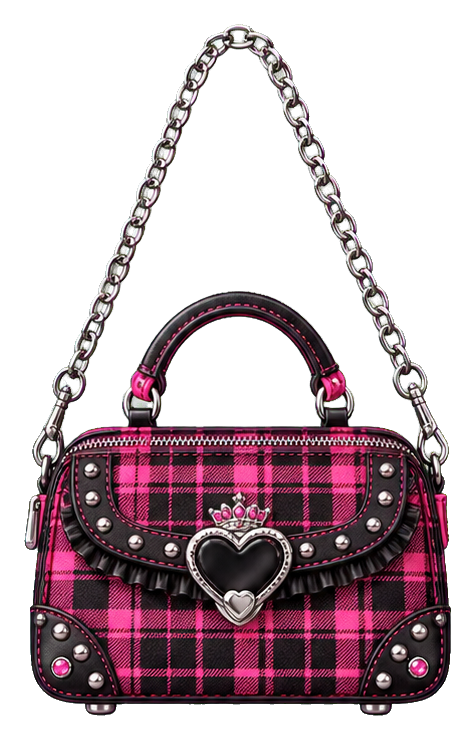 Preview for Pink Plaid Chain Handbag Sticker
