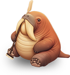 Preview for Cartoon-walrus-camera-animal-sticker-a52bb