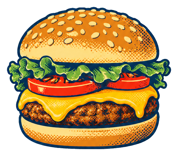 Preview for Retro Diner Cheeseburger