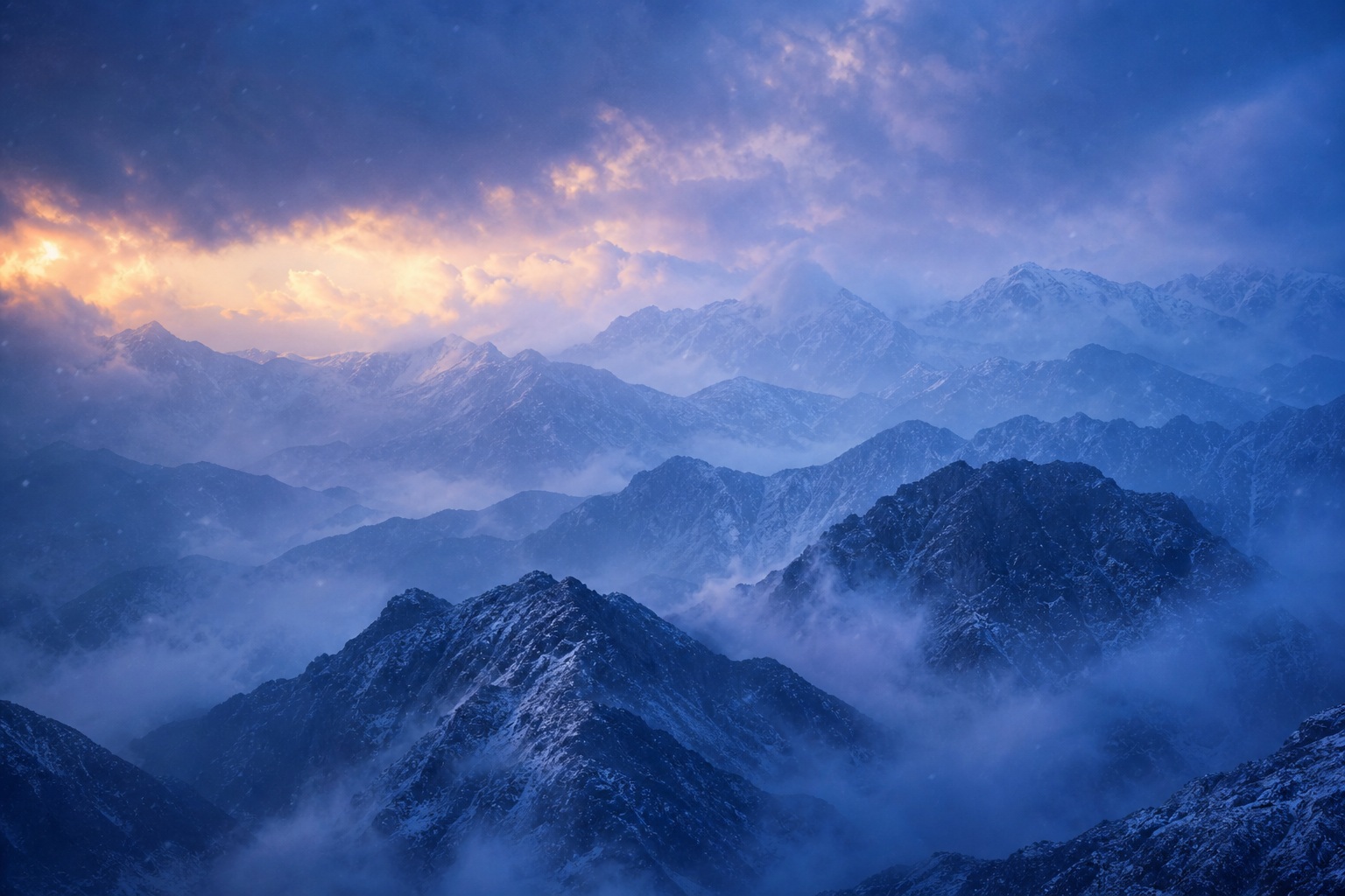 Preview for Alpine Ridge Blue Hour Background