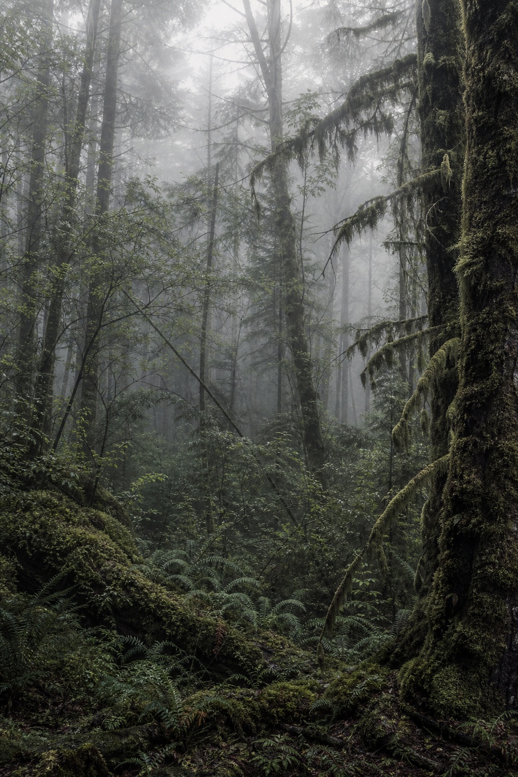 Preview for Misty Mossy Forest Background