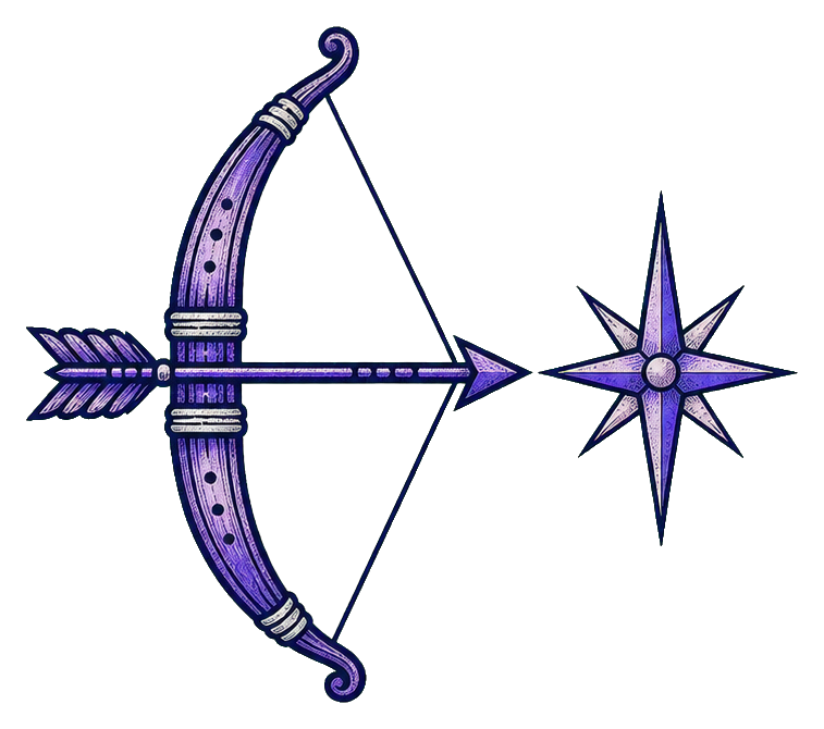 Preview for Moonbow Sagittarius Astrology Sticker
