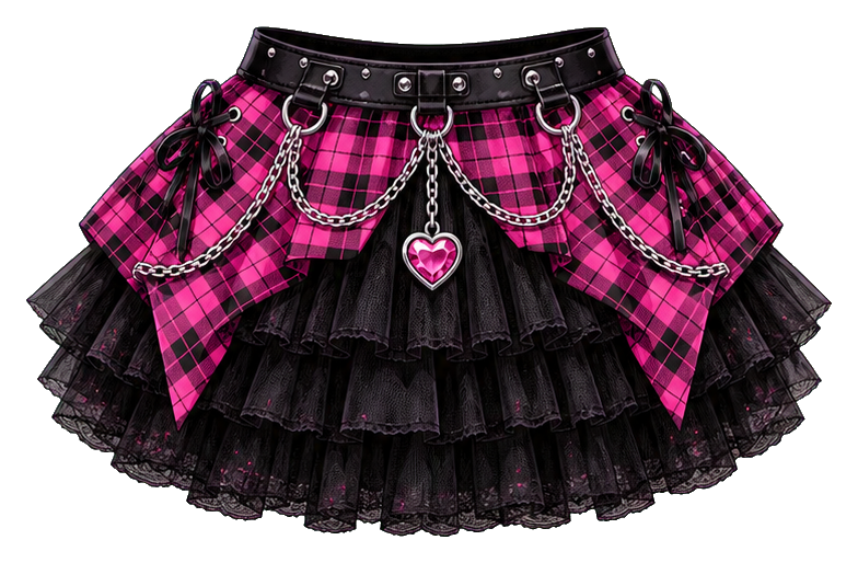 Preview for Pink Plaid Tutu Skirt Sticker