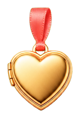 Preview for Gold Heart Locket Sticker