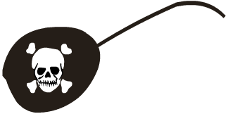 Preview for Pirate-eye-patch-skull-crossbones-glasses-sticker-a7bb9