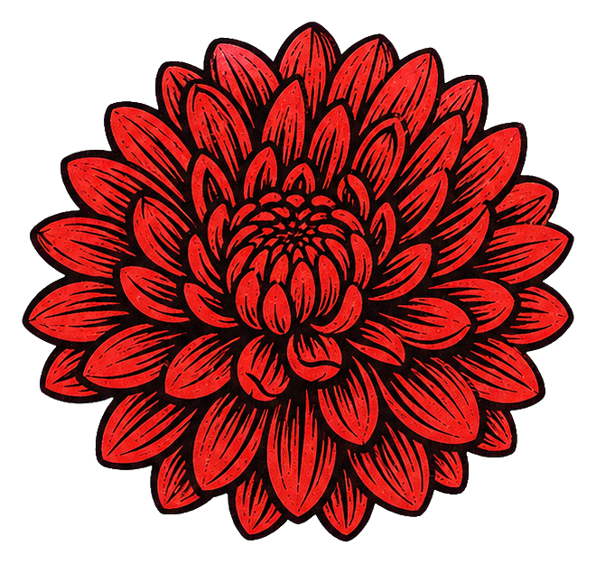 Preview for Red Chrysanthemum Sticker