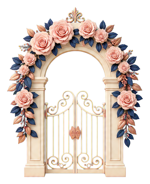 Preview for Garden Gate Arch Quinceañera Sticker