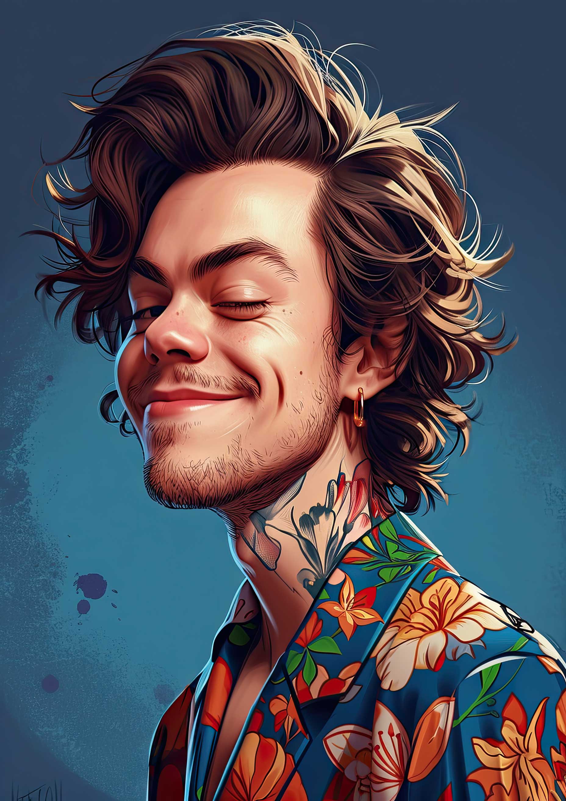 Preview for Harry-styles-digital-portrait-celebrities-background-eb16e
