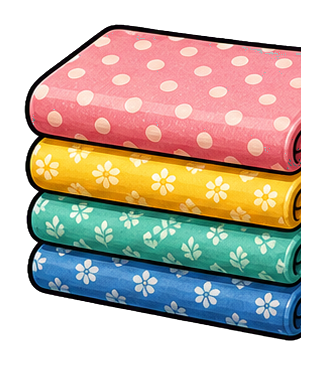 Preview for Folded Fabric Stack Sticker