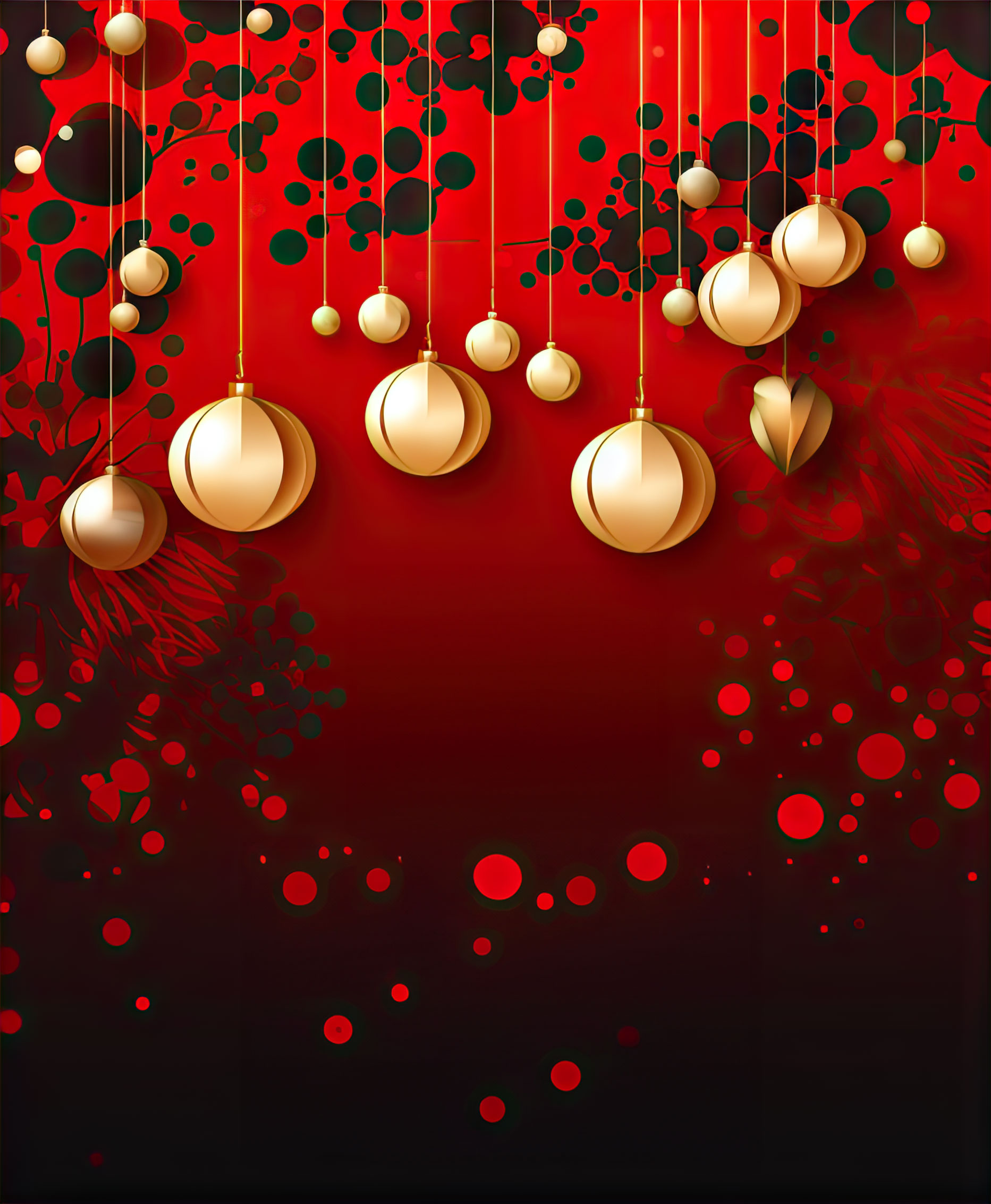 Preview for Golden-christmas-ornaments-background-new-year-38c8c