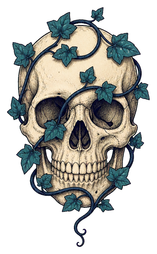 Preview for Ivy Vine Skull Sticker