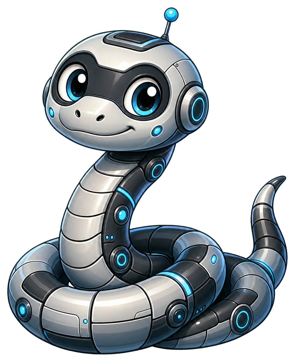 Preview for Robot Snake Sticker Graphic
