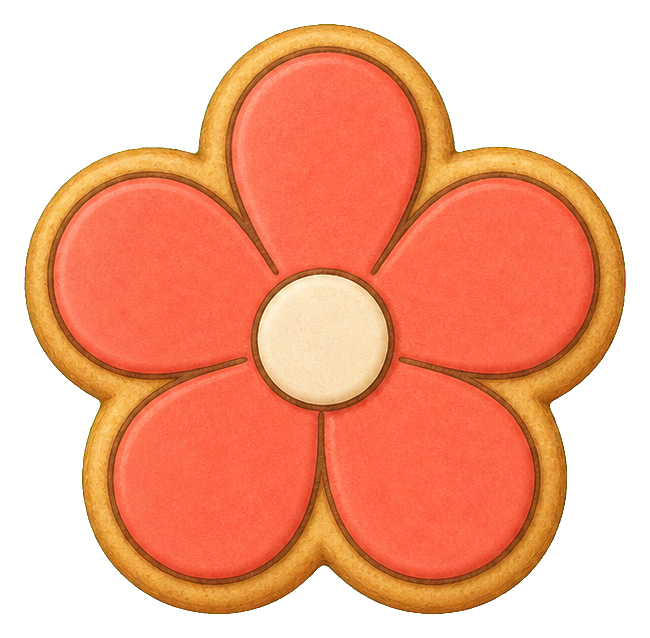 Preview for Coral Spring Flower Cookie Sticker