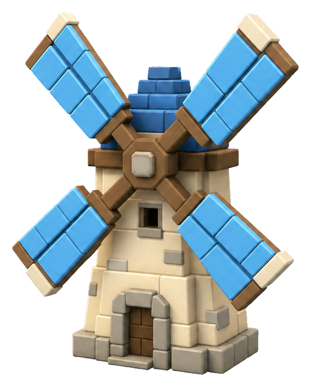 Preview for Blocky Windmill Sticker Graphic