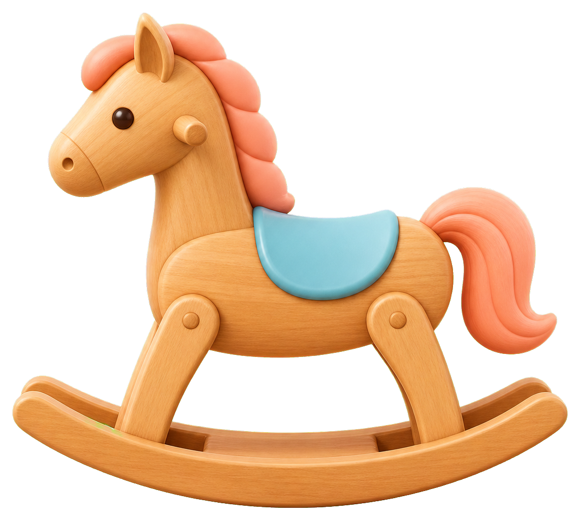Preview for Rocking Horse Sticker For Baby Designs