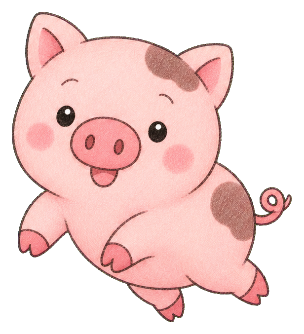 Preview for Spotted Pig Hopping Sticker