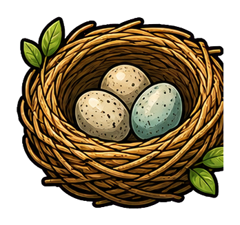 Preview for Nest With Eggs Sticker